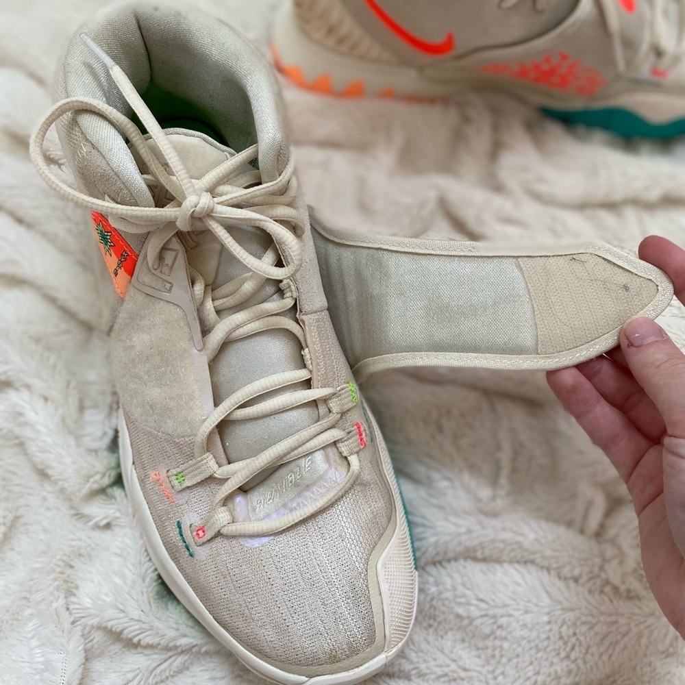 Nike Kyrie 6 "N7" CW1785 Light Cream, pink, green basketball sneakers aztec 10 - Picture 2 of 8